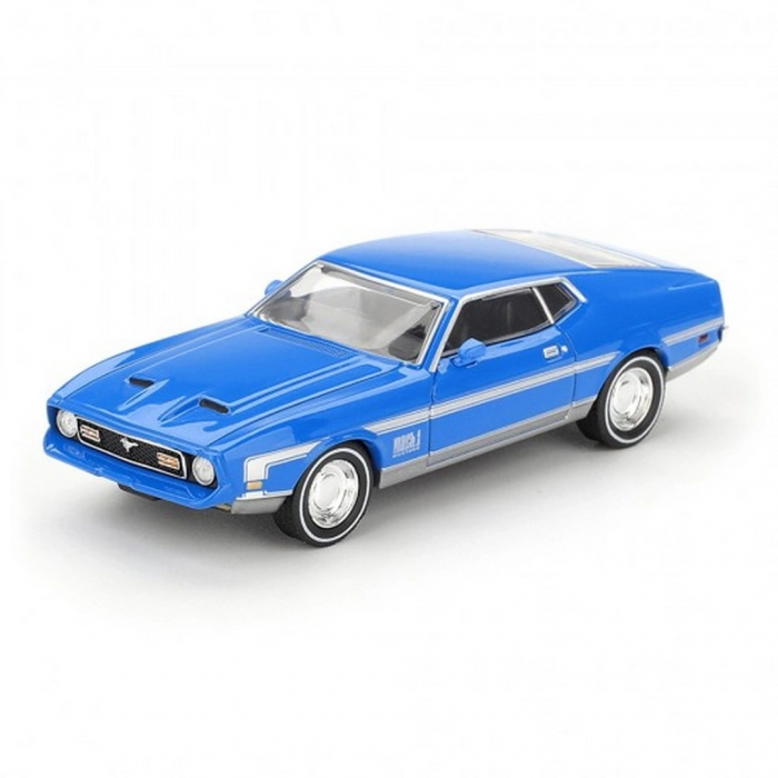 Mini GT 1/64 Ford Mustang Mach 1 Grabber Blue