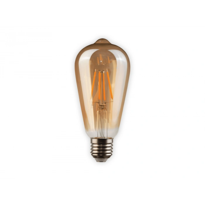 Cata E27 Duy 8 Watt 650 Lümen Amber Işık ST64 Rustik Led Ampul