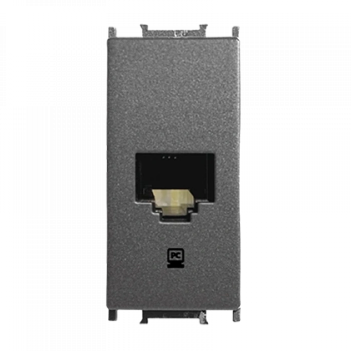 Panasonic Thea Modüler Füme Data Prizi Cat6 Mekanizma + Kapak 1M