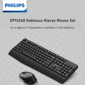 SPT6348 Kablosuz Türkçe Q Klavye ve Mouse Seti