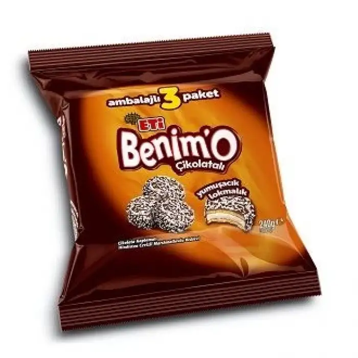 Eti Benimo Çikolatalı 3lü Paket 240gr