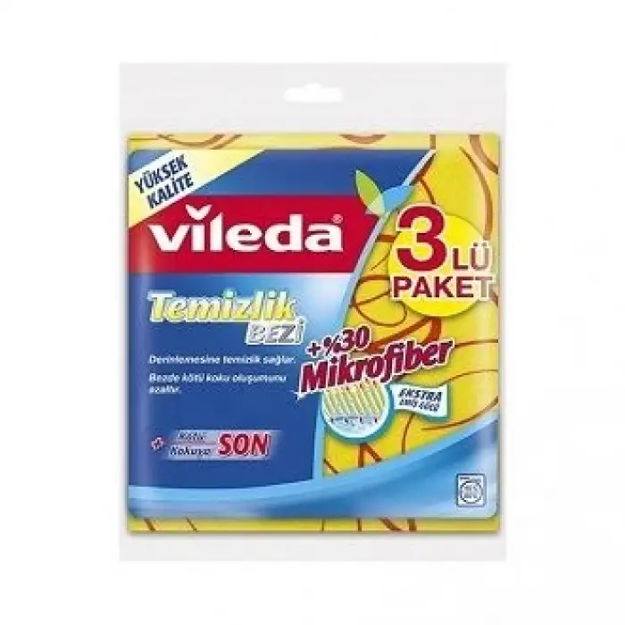 Vileda Temizlik Bezi Mikrofiber 3 lü