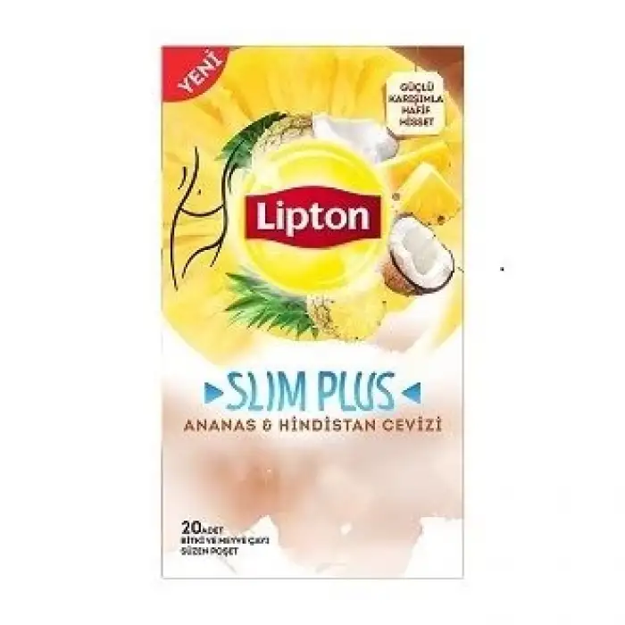 Lipton Bitki Çayı Slim Plus Ananas&Hindistan Cevizi 20 Li