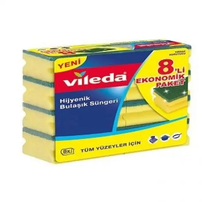 Vileda Sünger Oluklu Paket 8Li