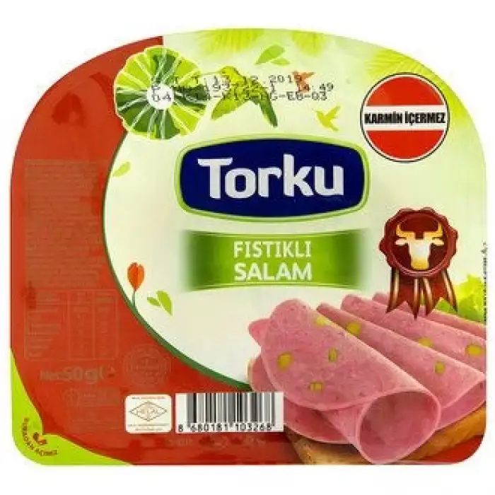 Torku Dilimli Fıstıklı Salam 50 Gr
