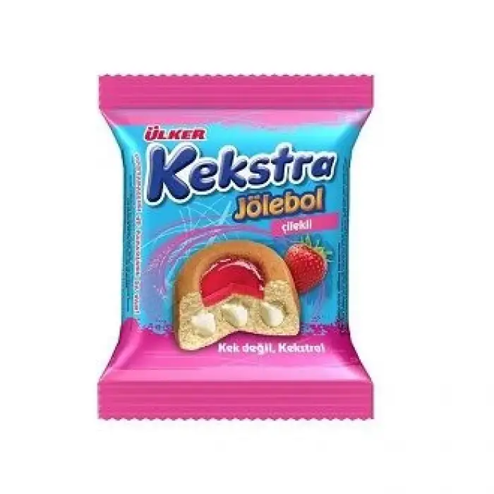 Ülker Kekstra Jölebol Çilekli Kek 40 G