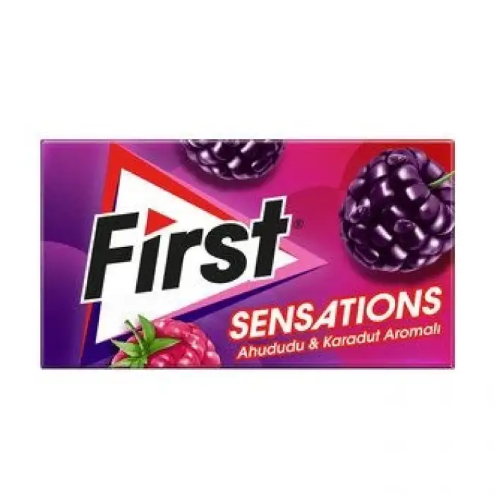 First Sensations Ahududu Ve Karadut Aromalı Sakız 27 G