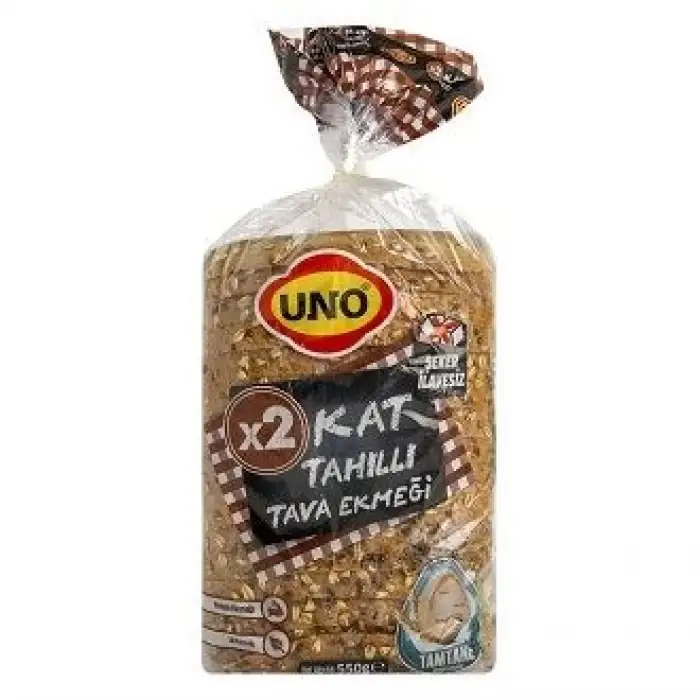 Uno İki Kat Tahıllı Tava Ekmeği 470 Gr