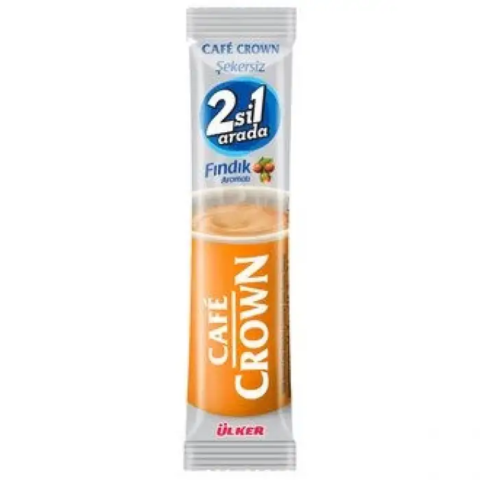 Cafe Crown 2 Si 1 Arada Fındık Aromalı Şekersiz 12 Gr