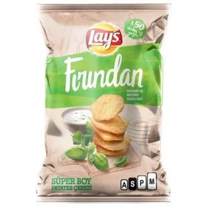 Lays Süper Boy Fırından Yoğurt Mevsim Yeşillikleri 107 Gr