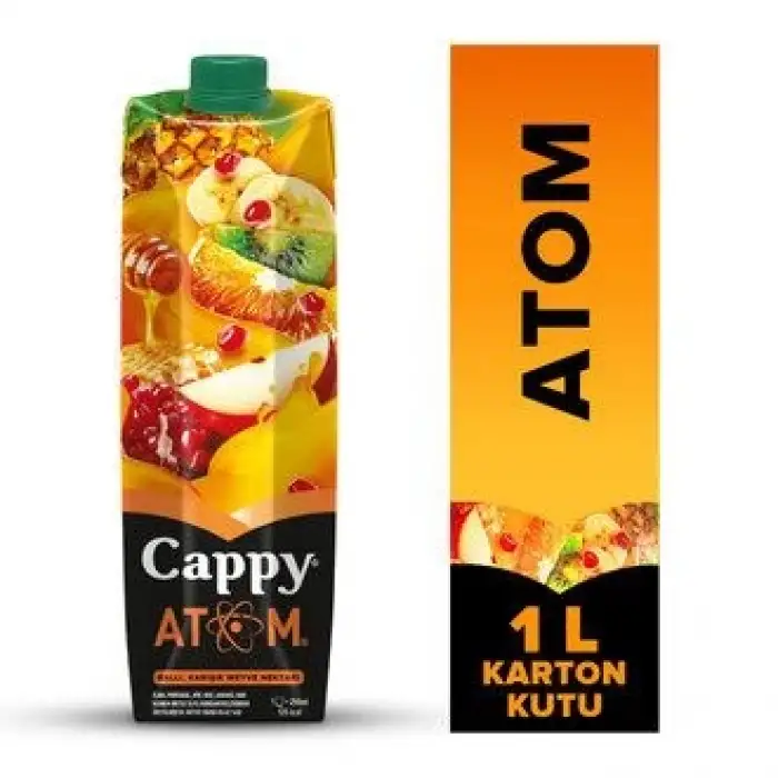 Cappy Atom Ballı Karışık Meyve Nektarı Karton Kutu 1 L
