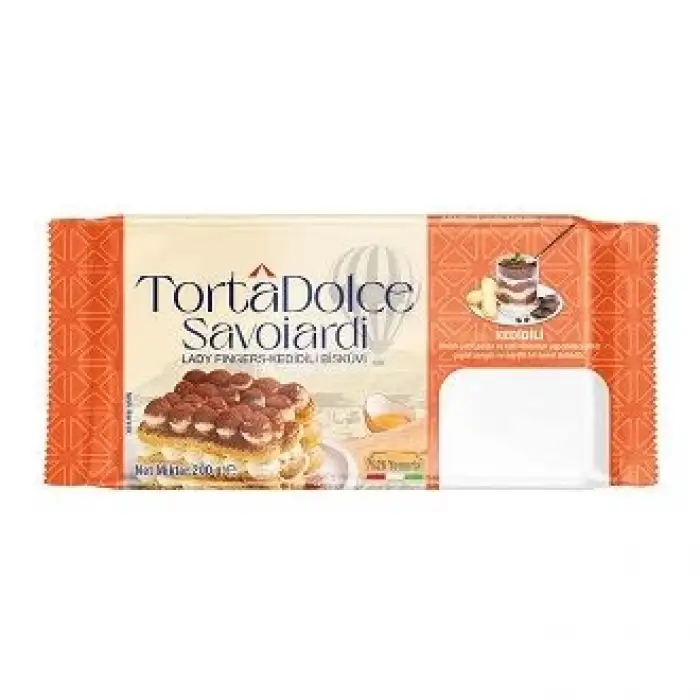 Torta Dolce Savoiardi Kedi Dili Bisküvi 200 G