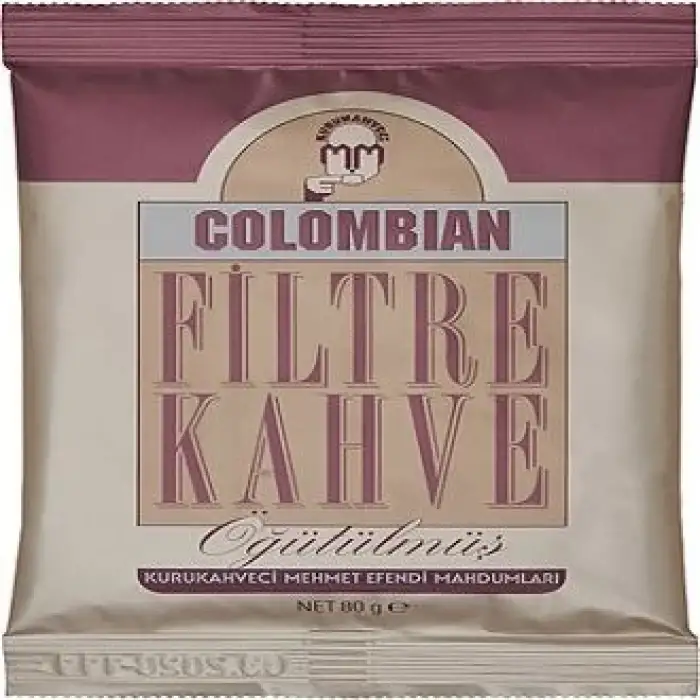 Kurukahveci Mehmet Efendi Colombian Filtre Kahve 80 Gr