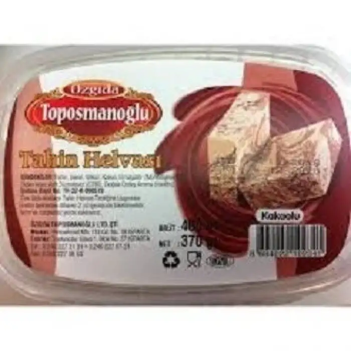 Toposmanoğlu Kakaolu Helva 370 Gr