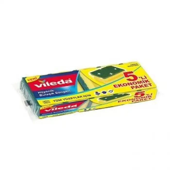 Vileda Sünger 5 Li Eko Oluklu Paket