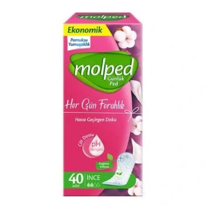 Molped Her Gün Ferahlık Günlük Ped 40 Lı Parfümsüz