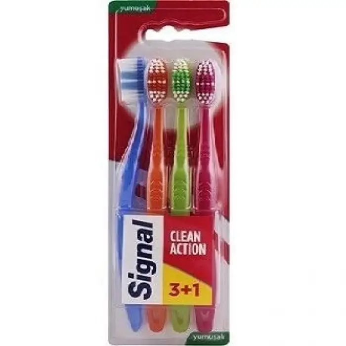 Signal Clean Action Diş Fırçası Yumuşak 3+1 Diş Fırçası