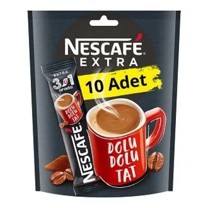 Nescafe 3 ü 1 Arada 16,5 gr 10 lu Paket Extra