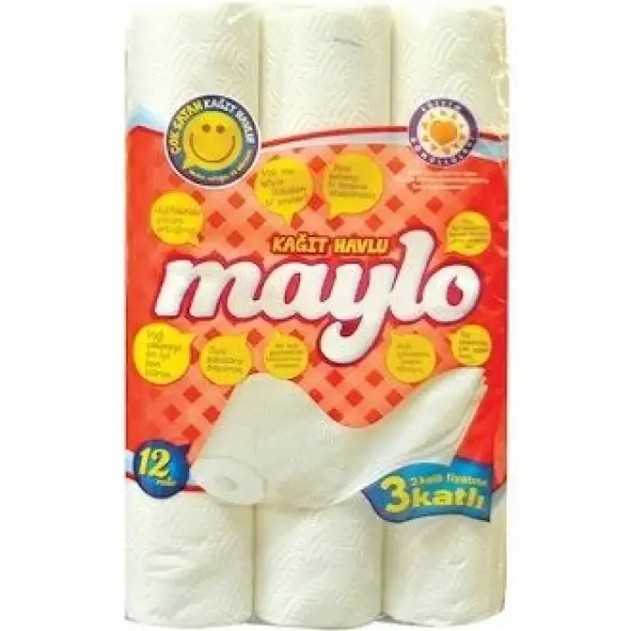 Maylo 3 Katlı Kağıt Havlu 12 Li