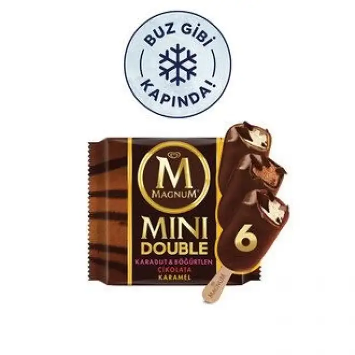 Magnum Mini Double Çikolata-Karadut&Böğürtlen-Karamel 6lı