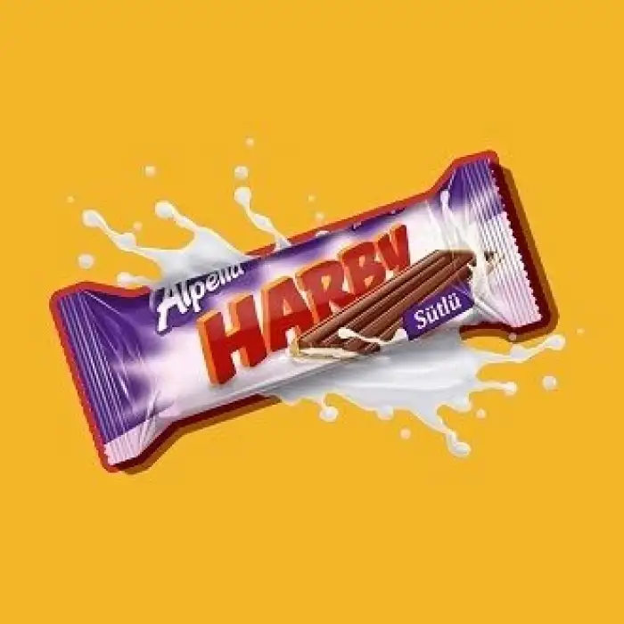 Alpella Harby Sütlü Kaplamalı Bisküvi 25 Gr