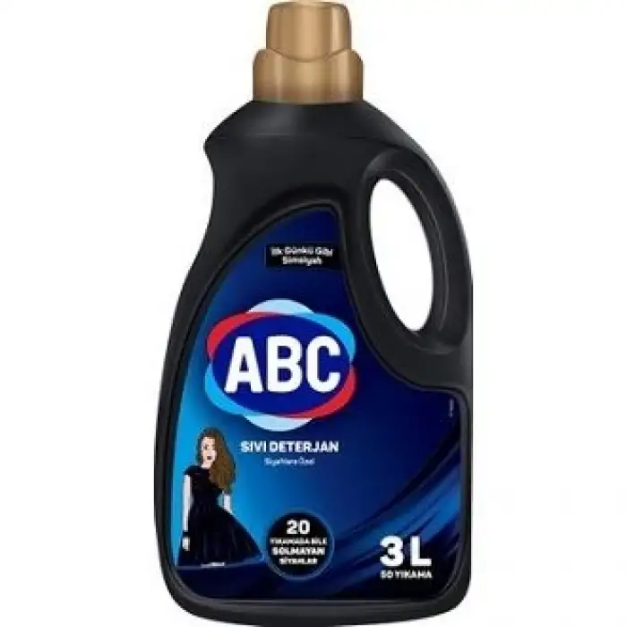 ABC Sıvı Çamaşır Deterjanı Siyahlar 2700 Ml
