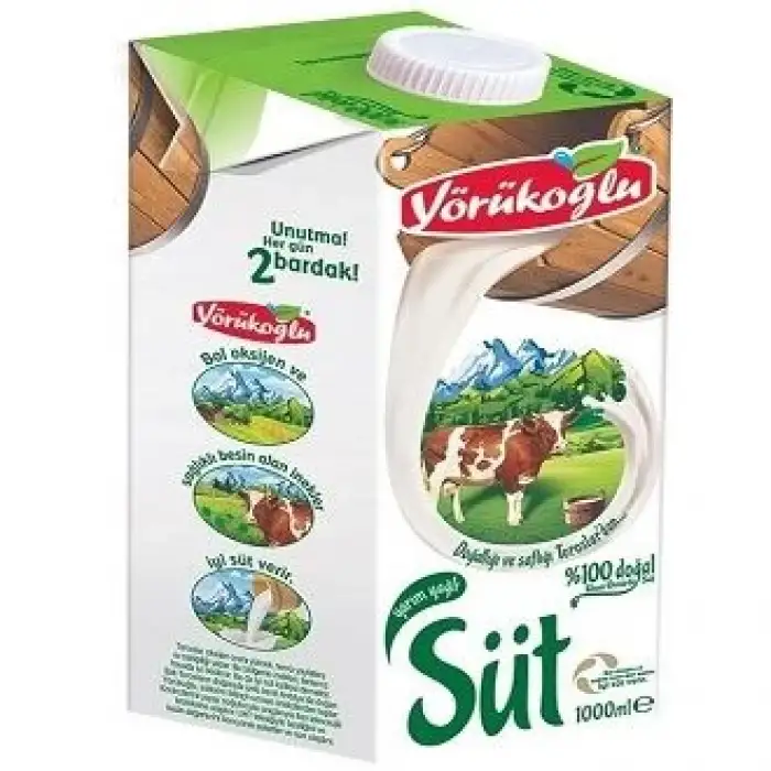 Yörükoğlu Yarım Yağlı Süt 1 Lt