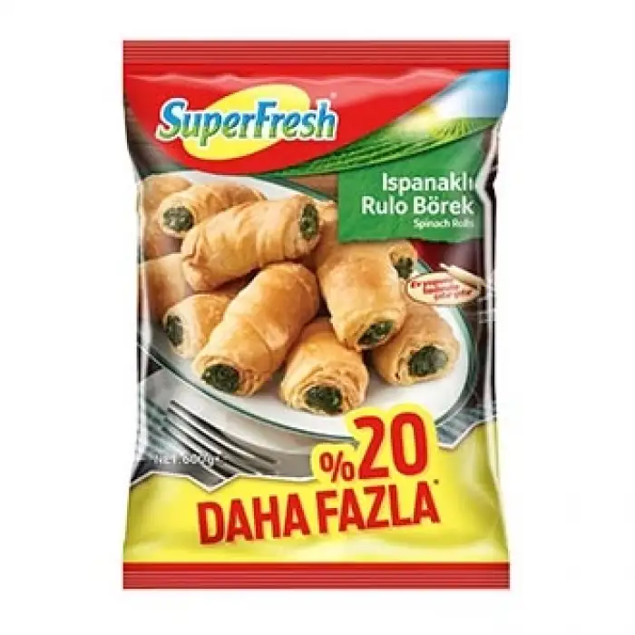 Superfresh Ispanaklı Rulo Börek 600 G