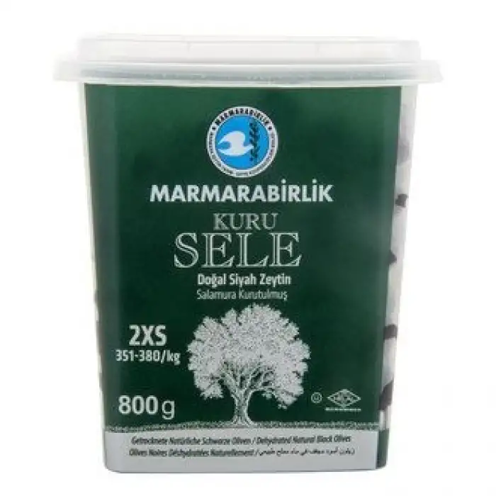 Marmarabirlik (3XS) 381-410 Doğal Kuru Sele Zeytin 800 gr Pet