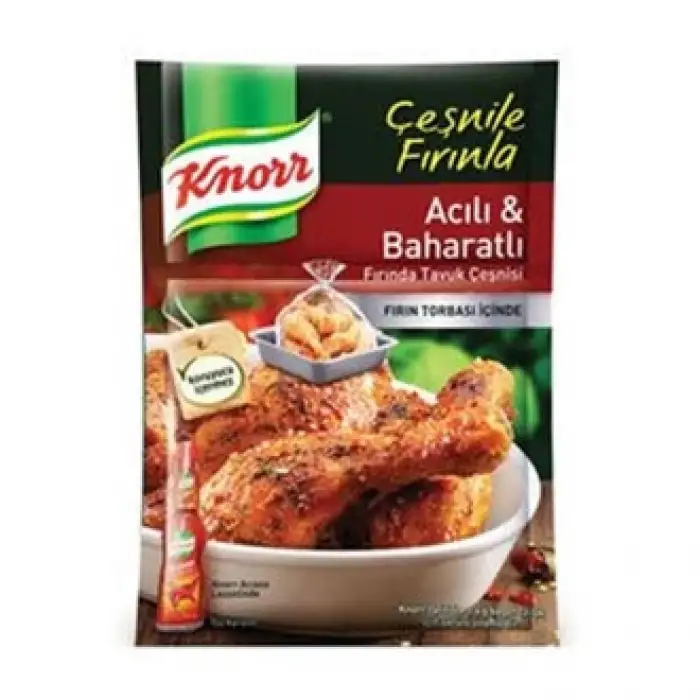 Knorr Fırında Tavuk Çeşnisi Acılı Baharatlı 34 Gr