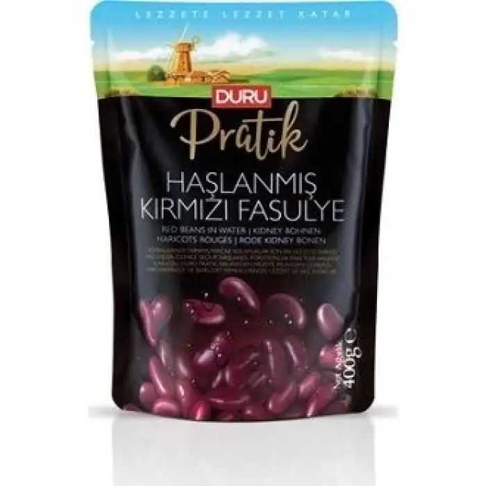 DURU PRATİK HAŞLANMIŞ KIRMIZI FASULYE 400 GR