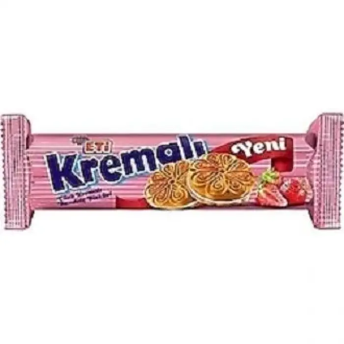 Eti Kremalı Çilekli Bisküvi 61 Gr