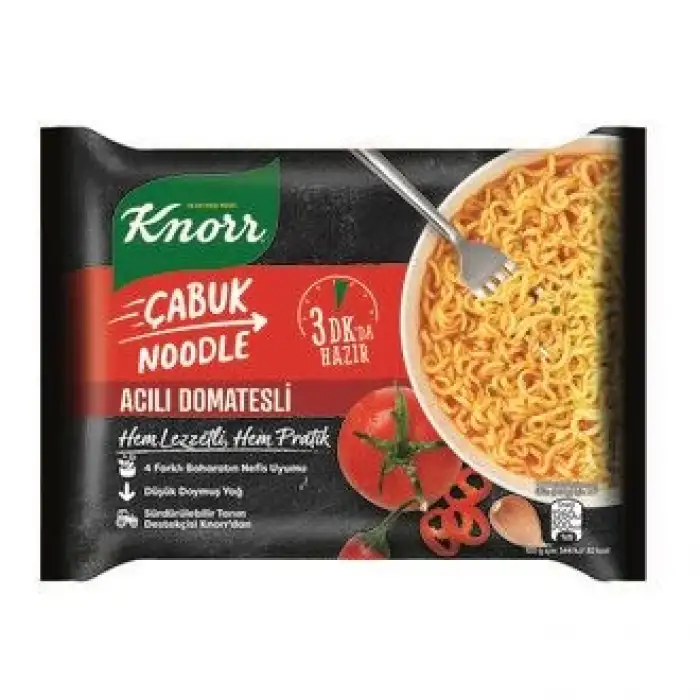 Knorr Acılı Domatesli Çabuk Noodle 67 Gr