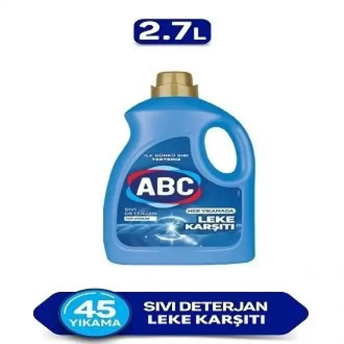Abc Sıvı Çamaşır Deterjanı Leke Karşıtı 2700 Ml