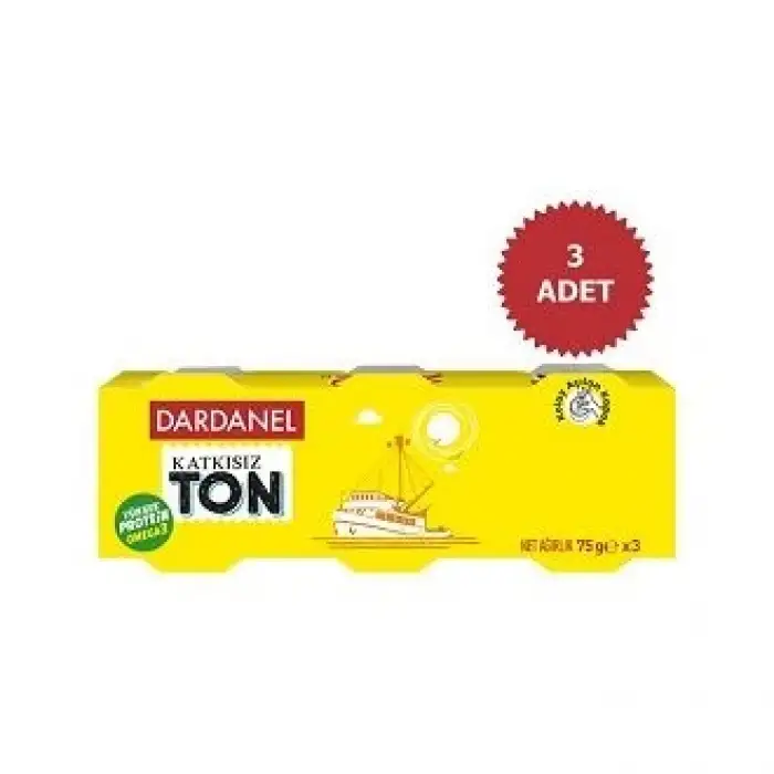 Dardanel Ton Katkısız 3x75gr