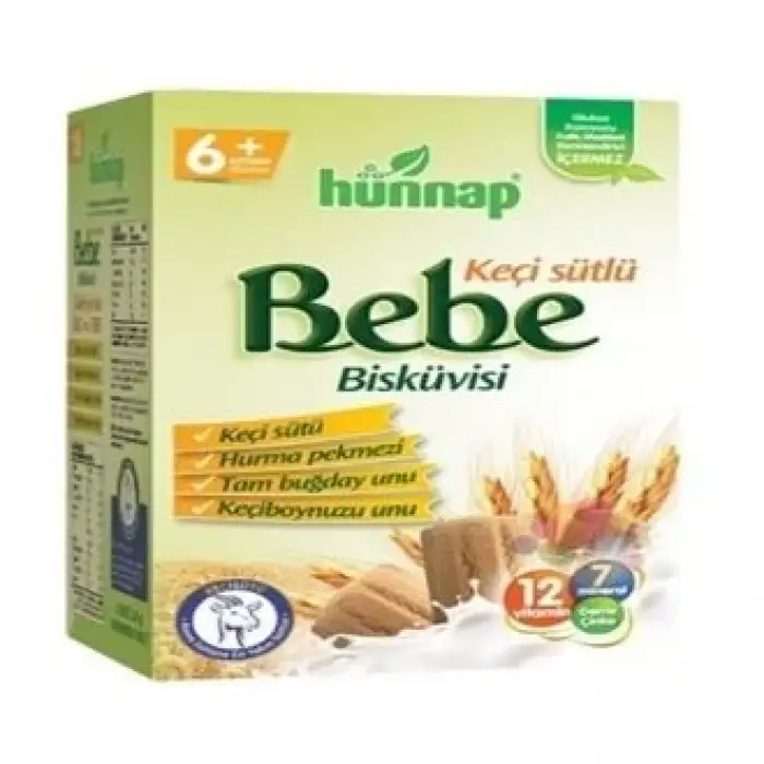 Hünnap Keçi Sütlü Bebe Bisküvisi 400 gr