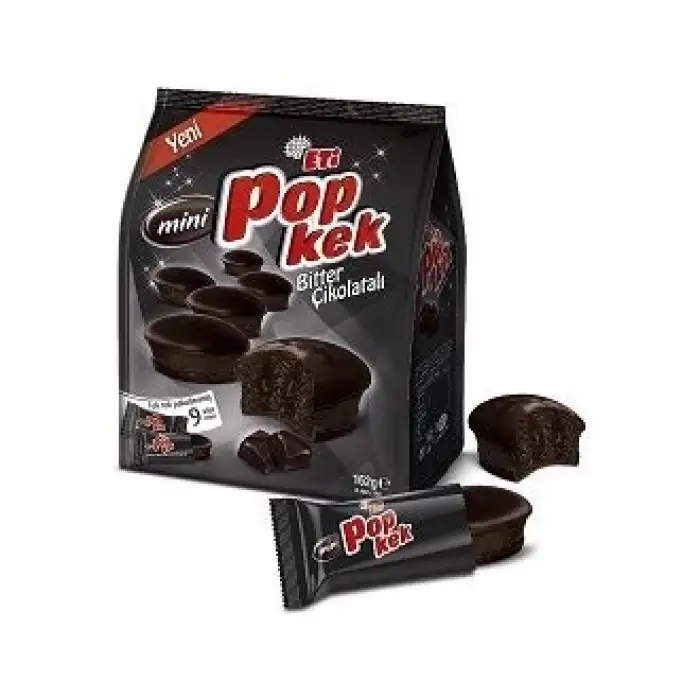 Eti Popkek Mini Bitter Çikolatalı 162 Gr