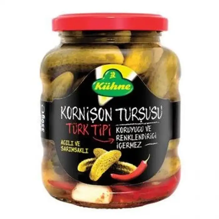 Kühne Türk Tipi Kornişon Turşu 670Gr