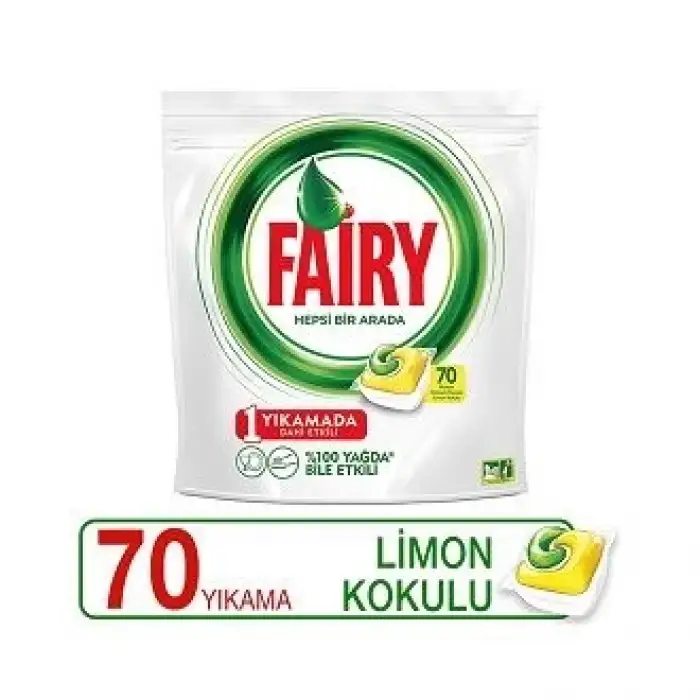 Fairy Hepsi Bir Arada 70 Yıkama Makine Kapsülü