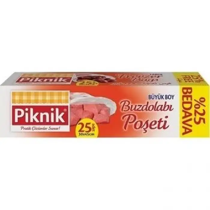 Piknik Buzdolabı Poşeti Büyük Boy 15 Li