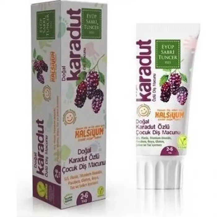 Eyüp Sabri Tuncer Doğal Karadut Özlü Çocuk Diş Macunu 60 ml---------x