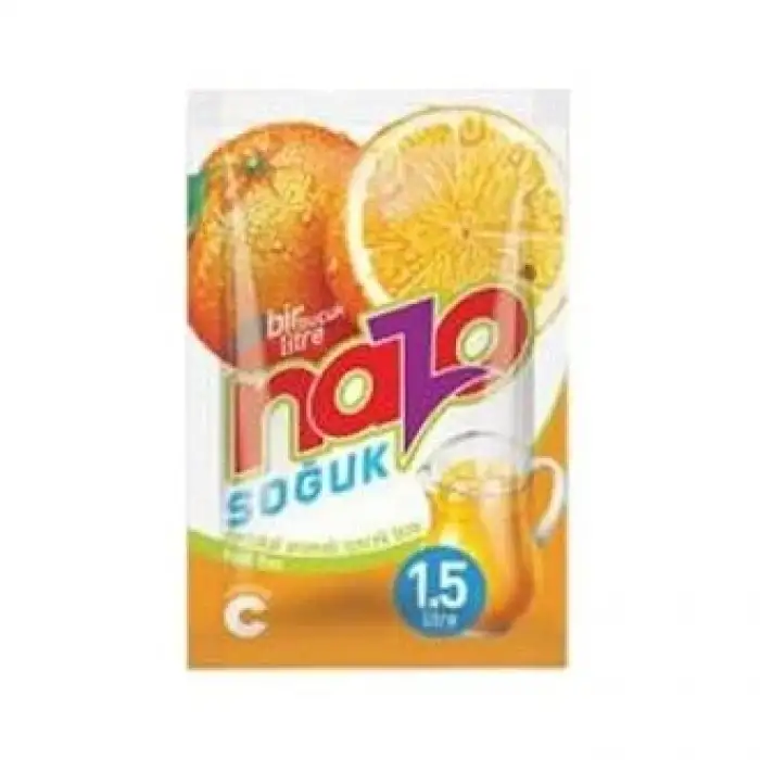 Nazo Soğuk Portakal Aromalı İçecek Tozu 9 G