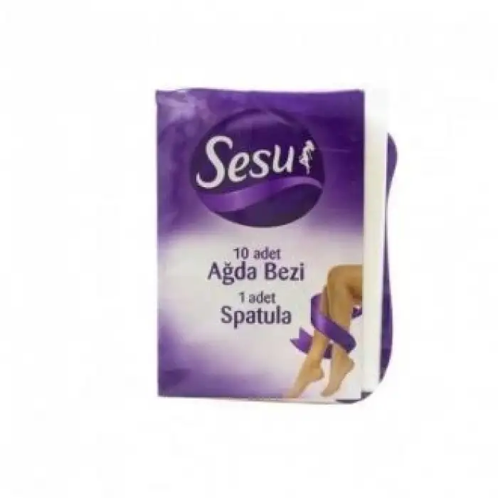 Sesu Ağda Bezi 10 Adet + Spatula