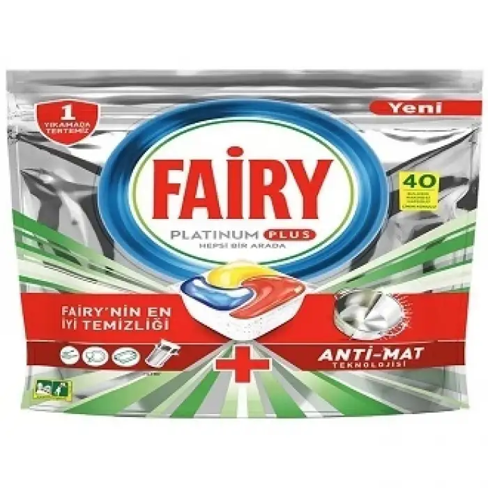 Fairy Platinum Plus Bulaşık Makinesi Deterjanı Kapsülü 40 Lı