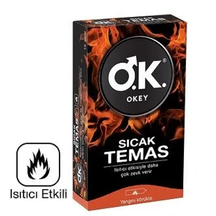 Okey Prezervatif Sıcak Temas 10 lu