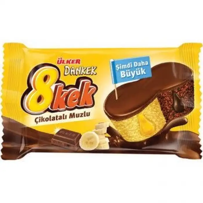 Ülker Dankek 8 Kek Çikolatalı Muzlu 55 G