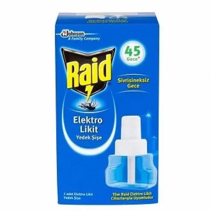 Raid Elektro Likit 45 GECE Sivrisinek Savar 27,4ml