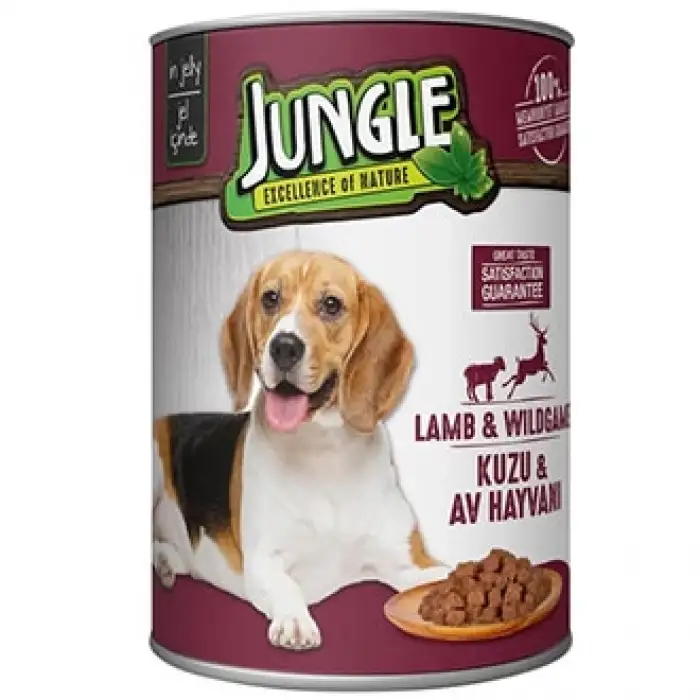 Jungle Yavru Köpek Konservesi Kuzu Etli 400Gr