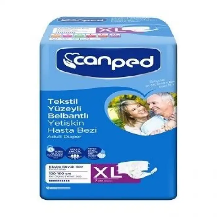 Canped Belbantlı Büyük Hasta Bezi 7 Li