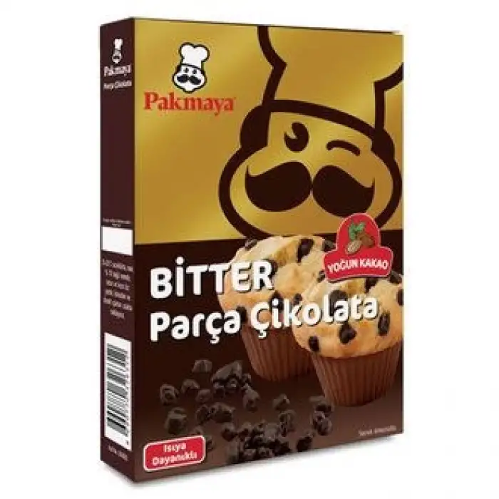 Pakmaya Bitter Parça Çikolata 70 Gr